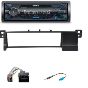 Autoradio Sony per BMW serie 3 E46 DAB+ con  USB e SD Card, frontalino estraibile e Bluetooth
