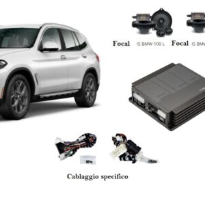 Kit Sound Upgrade Mosconi Focal per BMW X3 G01 Base Audio Live Cockpit Plus S6U2/S6U3
