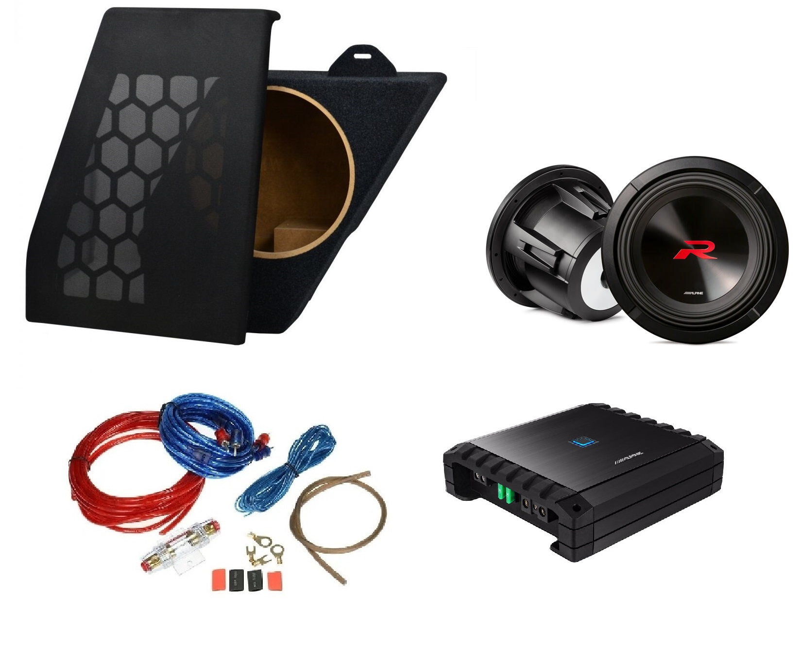 Kit Alpine cassa chiusa + subwoofer R2 4+4 ohm+ amplificatore per BMW X3 G01 serie dal 2017