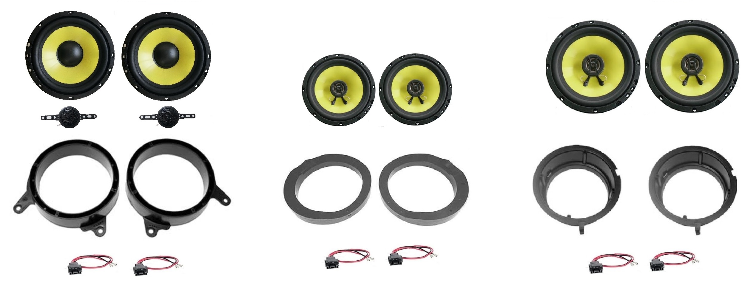 Kit 8 altoparlanti per Mercedes classe E serie W210 Ant. Post. Cappelliera