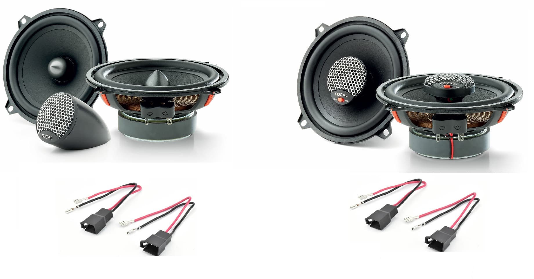Kit 6 altoparlanti Focal Universal per Renault Clio serie 1998 – 2012 Anteriori e Posteriori