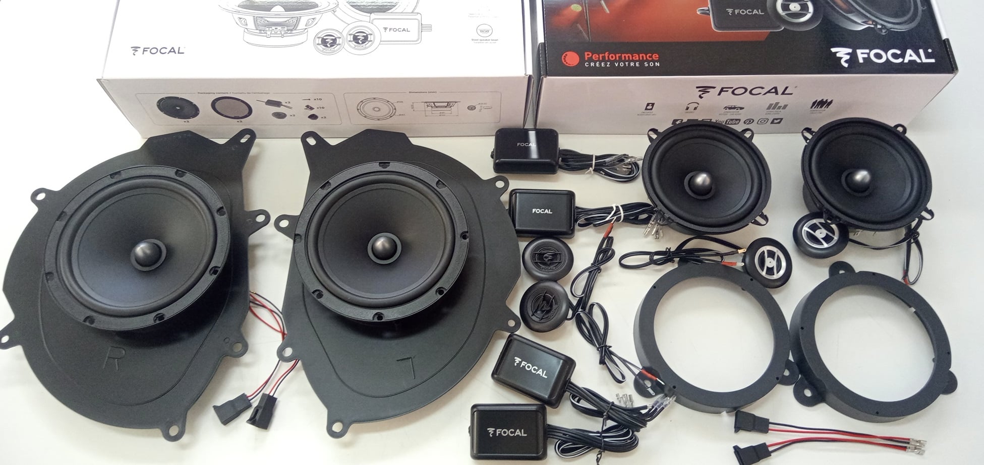 Kit 8 altoparlanti FOCAL per Renault Clio IV 4 serie 12-20 Anteriori e Posteriori