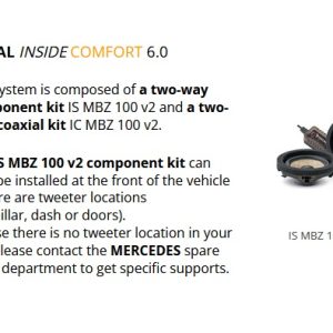 Kit Inside Comfort 6.0 Focal per Mercedes GLC modello X254 serie dal 2022