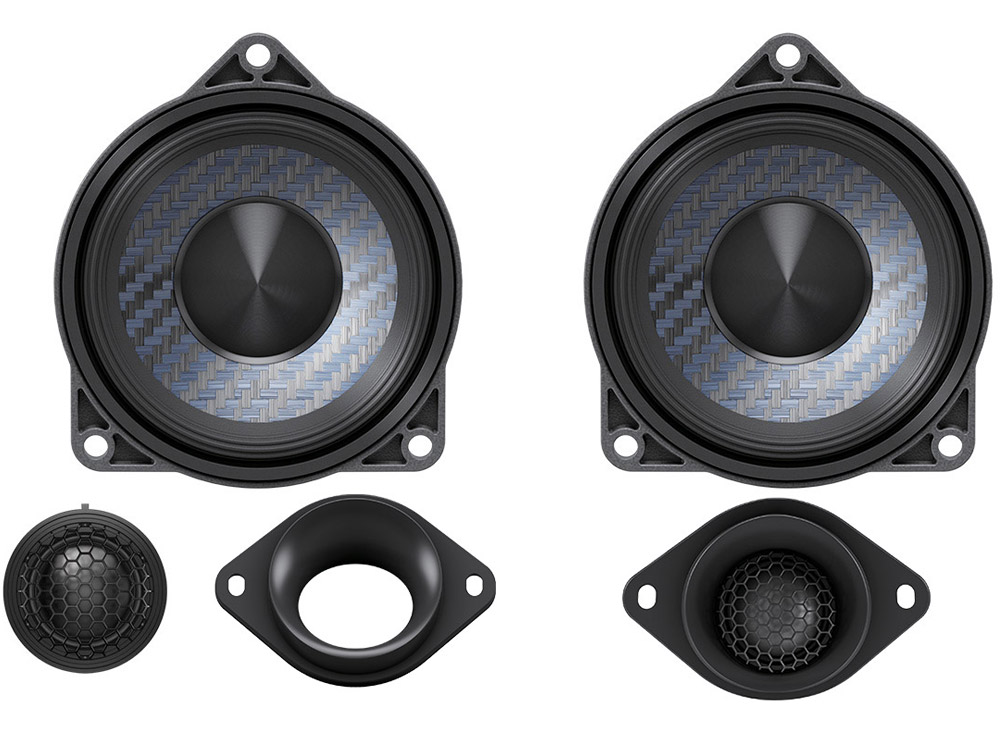 Alpine DP2-40C-B Kit di Altoparlanti a 2 vie separate da 10 cm (4") progettati per BMW Serie 3 e altre BMW compatibili