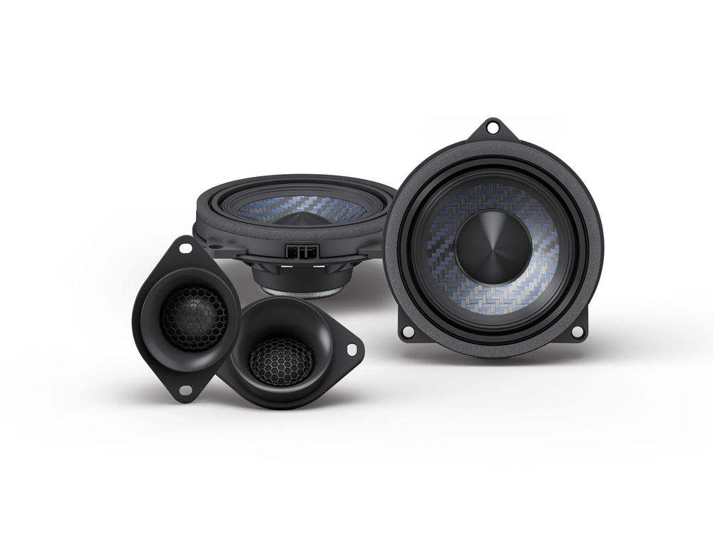 Alpine DP2-45C-B 12 cm (4.5") Kit Altoparlanti a 2 vie separate progettato per BMW Plug & Play