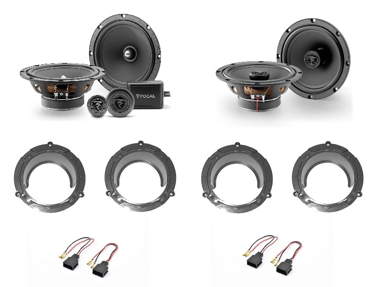 Kit 6 altoparlanti Focal per Daihatsu Cuore Anteriori e Posteriori
