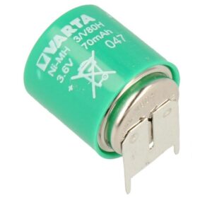 Varta 3/V80H S SLF STD+ +10 NI-MH Back-Up  2 Alette 3 Pin da circuito stampato
