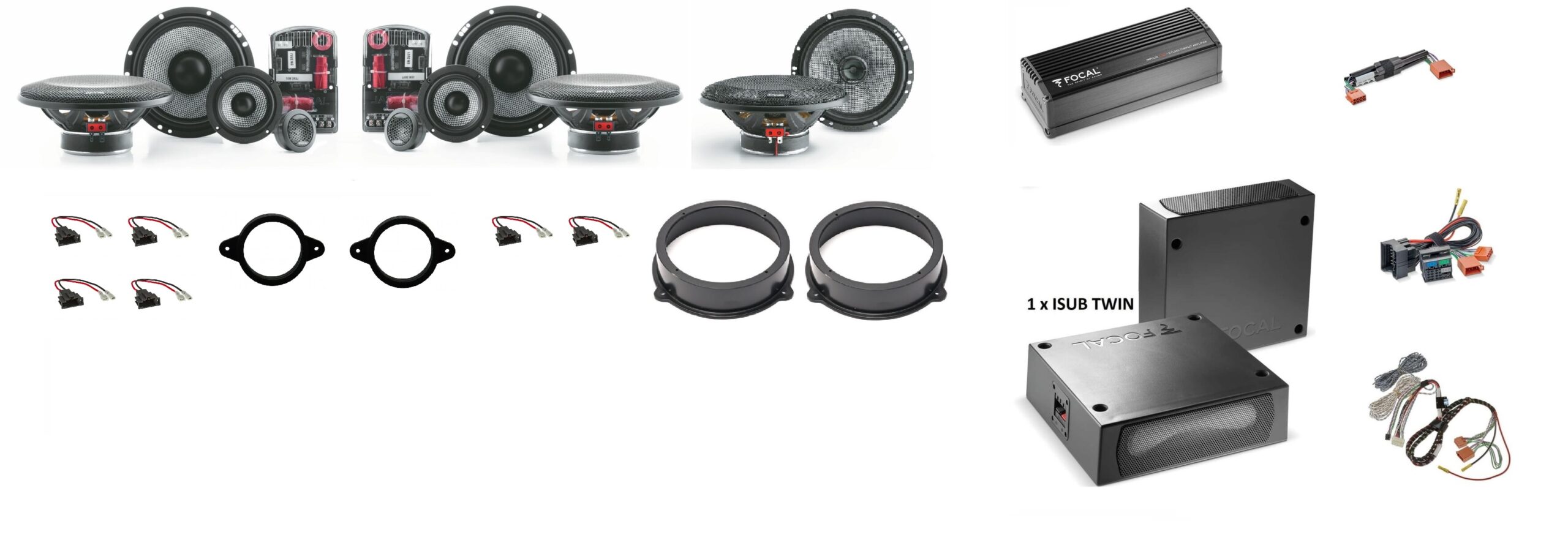 Kit completo 3 vie Focal Sound Upgrade per Audi A7 C8 (2018-2023)
