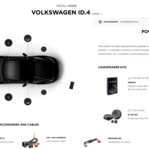 Kit altoparlanti Focal Powered 6.1 per Volkswagen ID4
