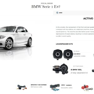 Kit Focal Inside Powered 6.2 Impulse per BMW Serie 1 E87 5 porte (2004-2011)