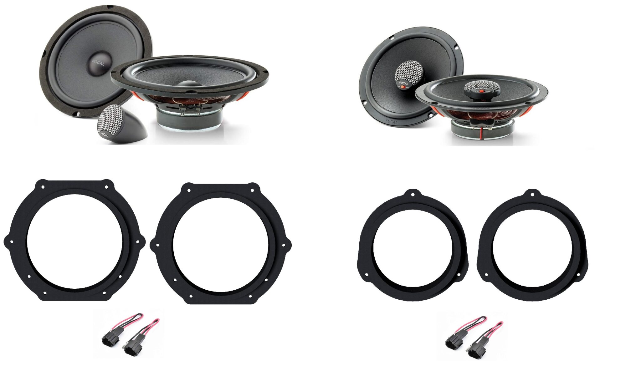 Kit 6 altoparlanti Focal Universal per AUDI Q7 (4M) Anteriori e Posteriori