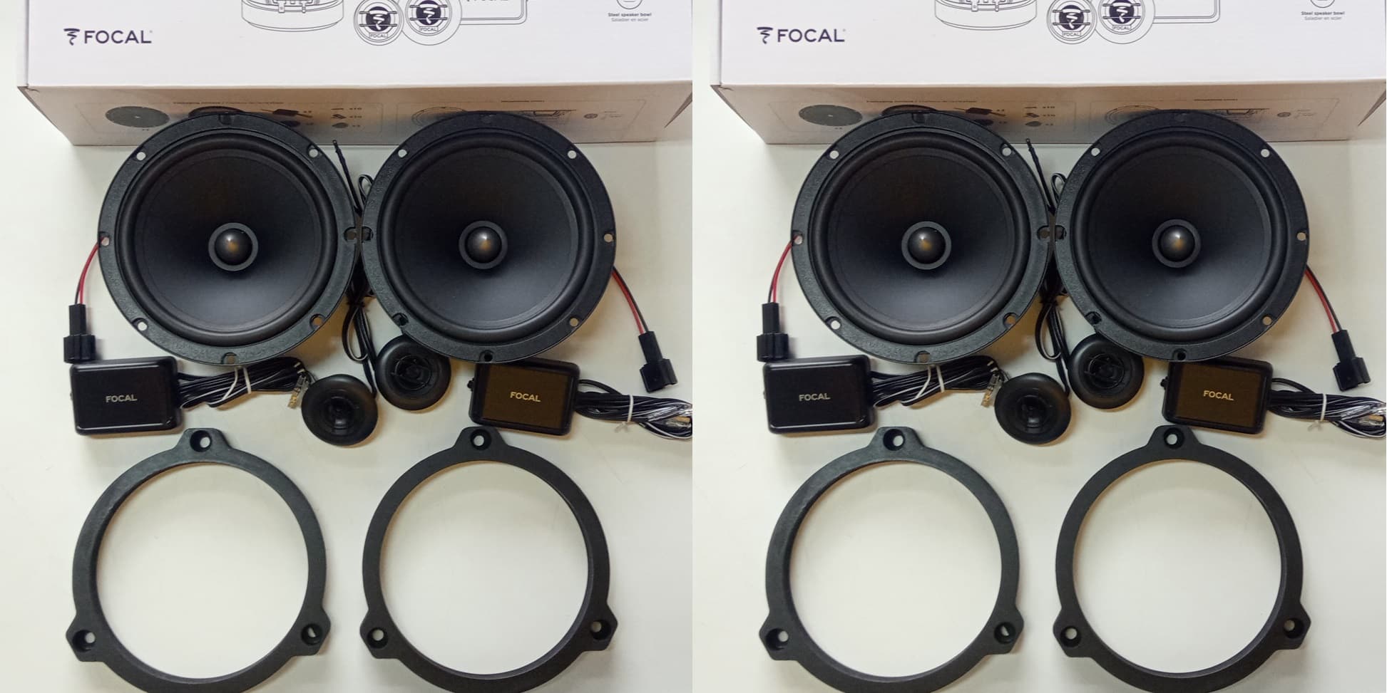 Kit 8 altoparlanti FOCAL per Renault Espace V serie 2015-2023 Anteriori e Posteriori