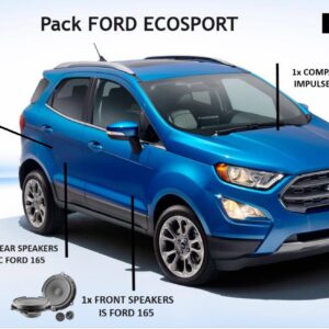 Kit Focal inside Premium 6.2 per Ford Ecosport serie dal 2013 al 2020