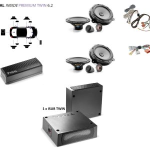 Kit Focal Inside Premium per Citroen C5 Aircross serie dal 2017 serie plug and play + subwoofer