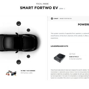 Kit Focal Inside Powered 4.1 per Smart For Two EV