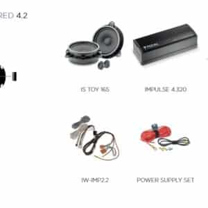 Kit Focal Inside Powered 4.2 per Toyota Aygo serie 2014 - 2018