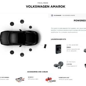 Kit altoparlanti Focal Powered 6.1 per Volkswagen Amarok