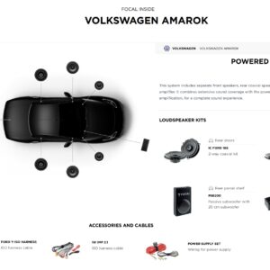 Kit altoparlanti Focal Powered 6.1 per Volkswagen Amarok II serie dal 2022