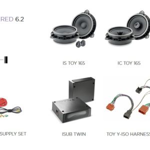 Kit Focal Inside Premium 6.2 per Toyota Auris (E180) serie dal 2012 al 2018