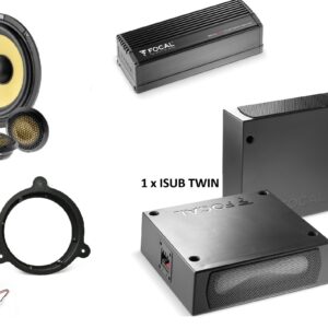 Kit sound upgrade Focal K2 per Smart For Two amplificatore + altoparlanti + Subwoofer