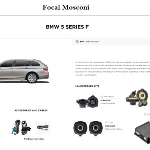 Kit Sound Upgrade Focal K2 Mosconi Pico V2 per BMW serie 5  (F10 F11) 2010-2016