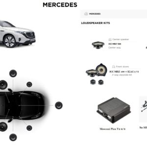 Kit 2 Mosconi Focal Sound Up per Mercedes EQC modello N293 MBUX Advanced Sound System
