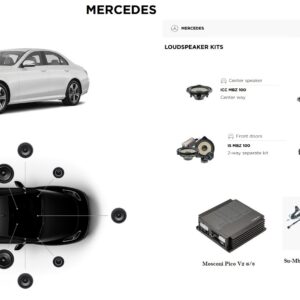 Kit Mosconi Focal Sound Up per Mercedes Classe E modello W213 MBUX serie dal 04/2019