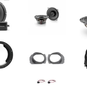 Kit 8 altoparlanti Focal per Mercedes classe C serie W202 Anteriori e Posteriori Cappelliera posteriore