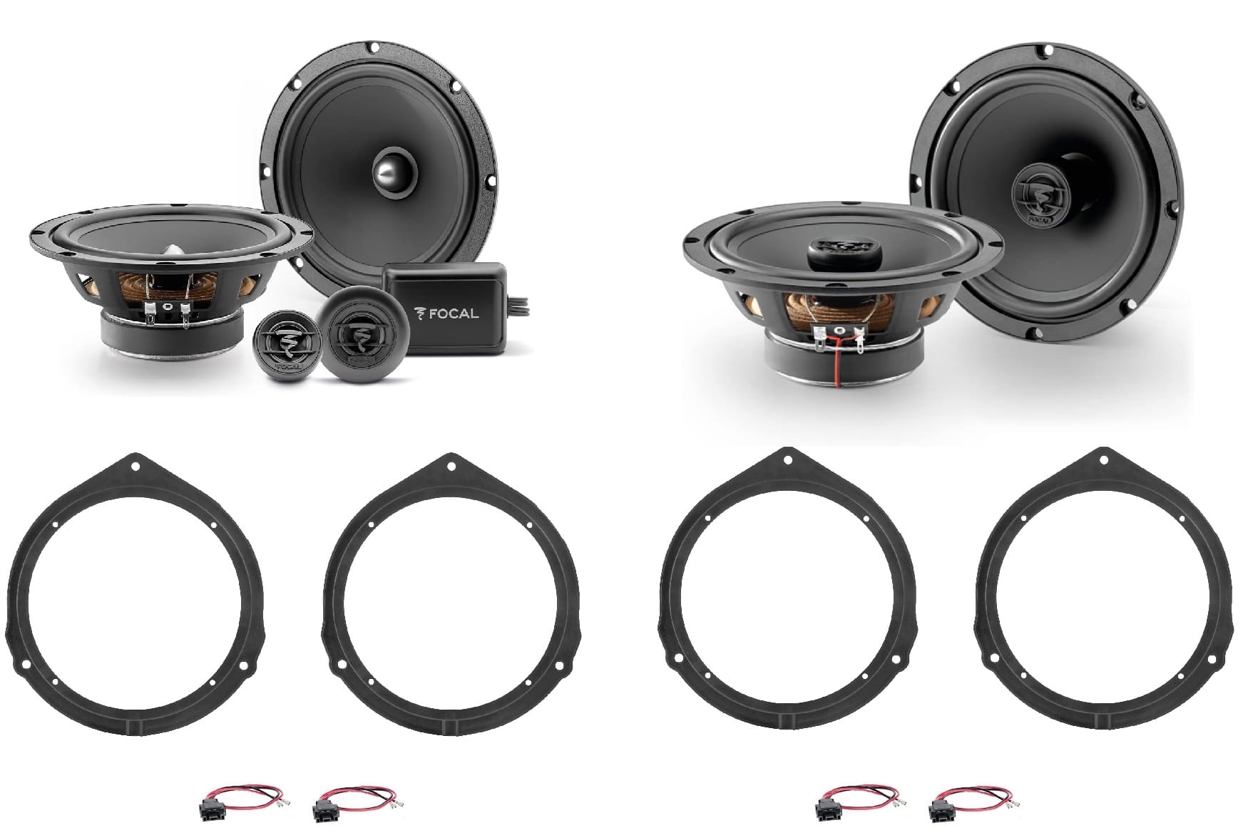 Kit 6 altoparlanti Focal per Mercedes-Benz Classe C (W204) serie dal 2007 al 2015 Anteriori e Posteriori