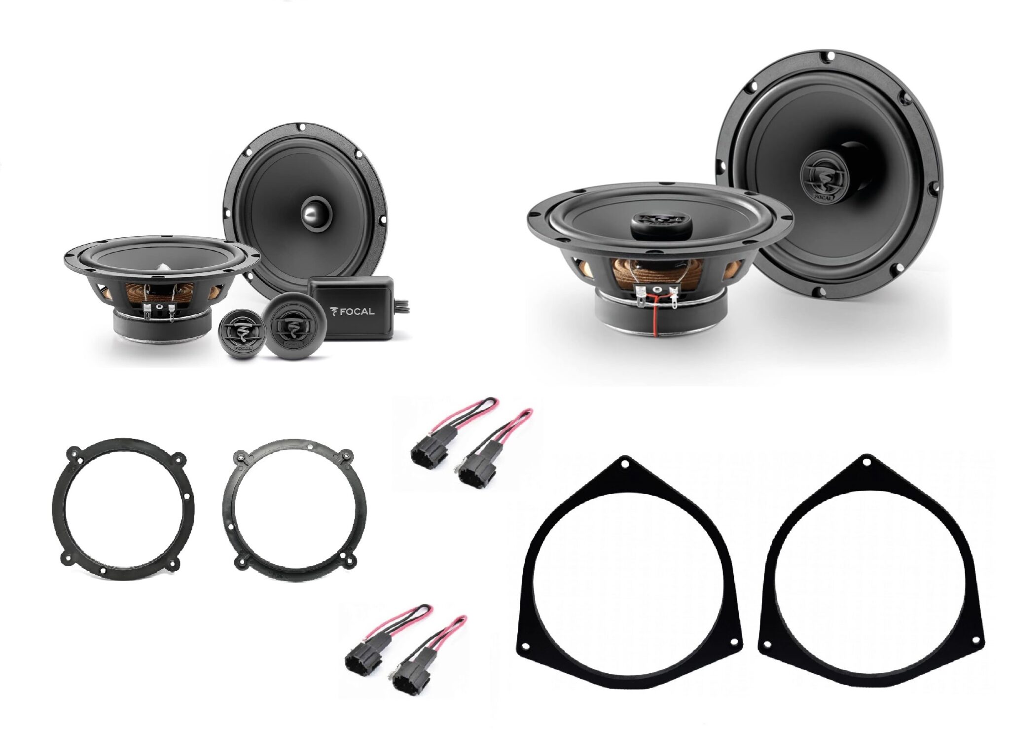 Kit 6 altoparlanti FOCAL per Audi A3 5 porte (8L) 96-03 Anteriori e Posteriori