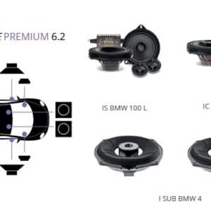 Kit Focal Inside Premium 6.2 per BMW serie 3 E93 sedan 2007-2013