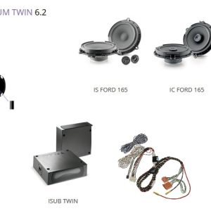 Kit Focal inside Premium 6.2 per Ford Fiesta VI 6 serie dal 2008 al 2011