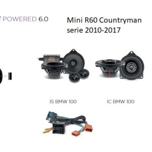 Kit Focal Inside Powered 6.0 Impulse per Mini Countryman R60 serie 2010-2017