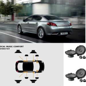 Kit Focal Music Confort 8.0 altoparlanti  per Peugeot 508