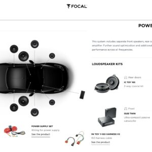Kit altoparlanti Focal Inside Powered 6.2 per Subaru Forester V Phase II (2022-2025)