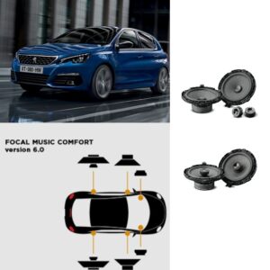 Kit Focal Music Confort 6.0 altoparlanti  per Peugeot 308