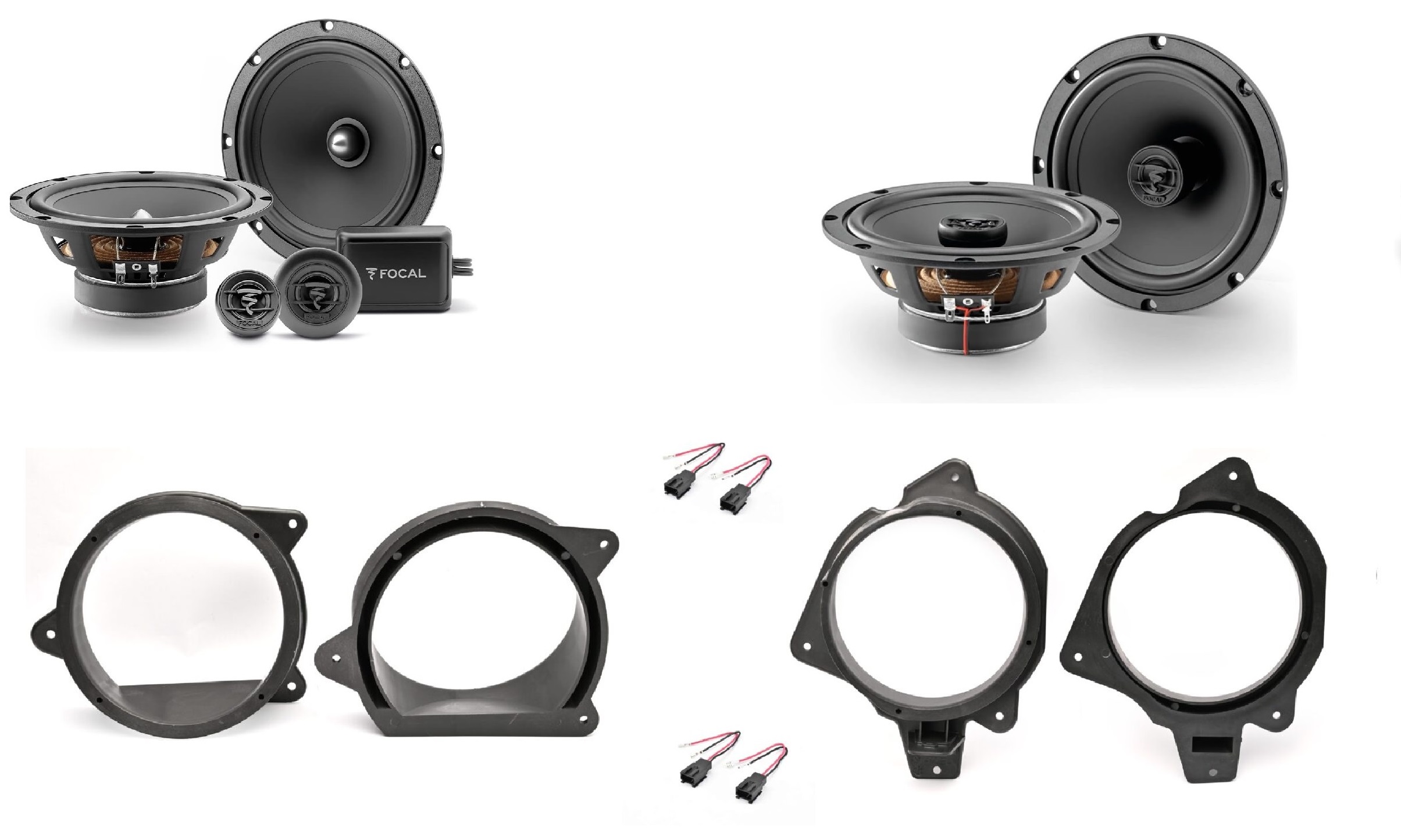 Kit 6 altoparlanti Focal per Peugeot 207 serie 2006 – 2015 Anteriori e Posteriori