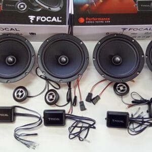 Kit 8 altoparlanti FOCAL per Volkswagen Golf VI 08>12 Anteriori e Posteriori