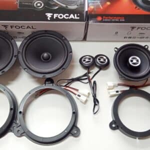 Kit 6 altoparlanti FOCAL per Dacia Sandero II serie dal 2016 al 2021 Anteriori e Posteriori