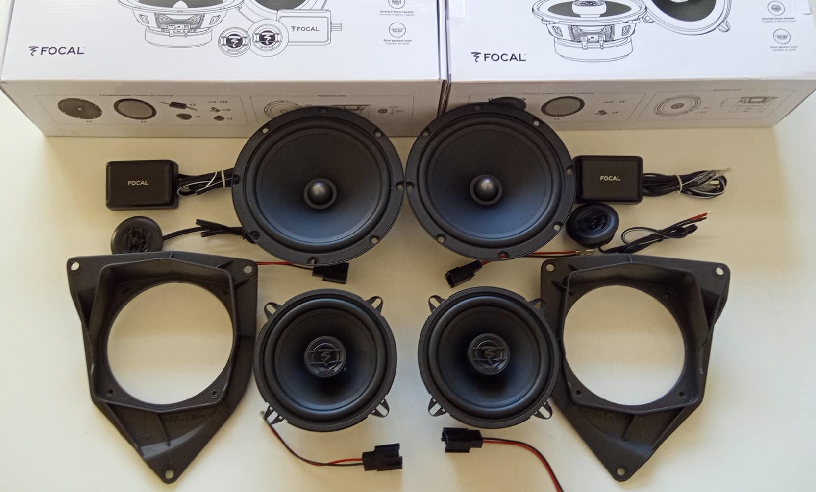 Kit 6 altoparlanti FOCAL per Citroen C3 Pluriel serie dal 2003 Anteriori e Posteriori
