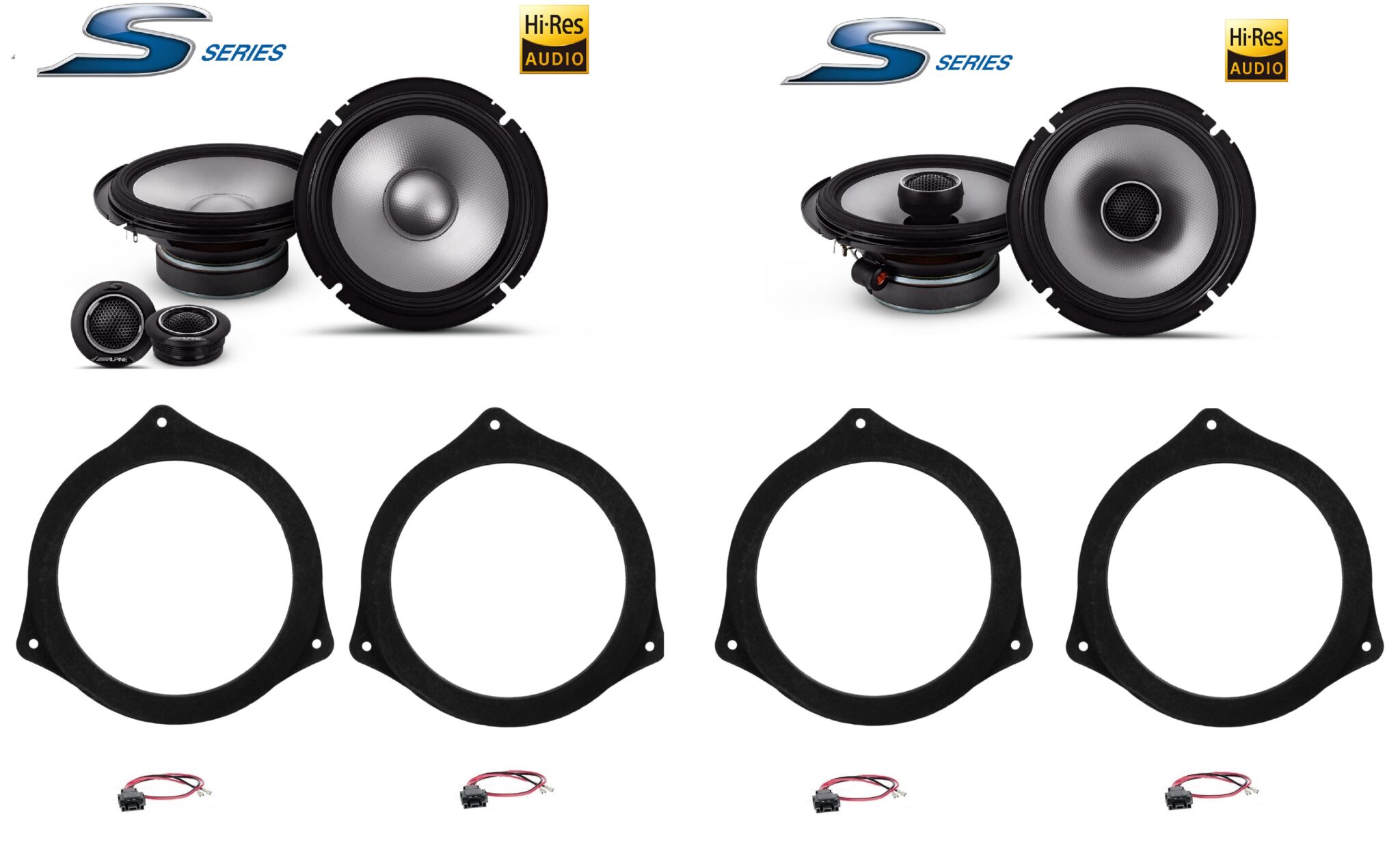 Kit 6 altoparlanti Alpine S2 per Land Rover Freelander 2 serie dal 2006 al 2015