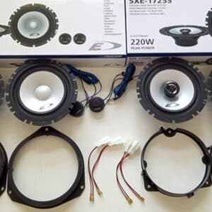 Kit 6 altoparlanti Alpine da 16 cm per Peugeot Bipper Anteriori e Posteriori