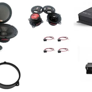 Kit amplificatore + altoparlanti per Mercedes CLK W208 plug and play serie dal 1997 al 2002