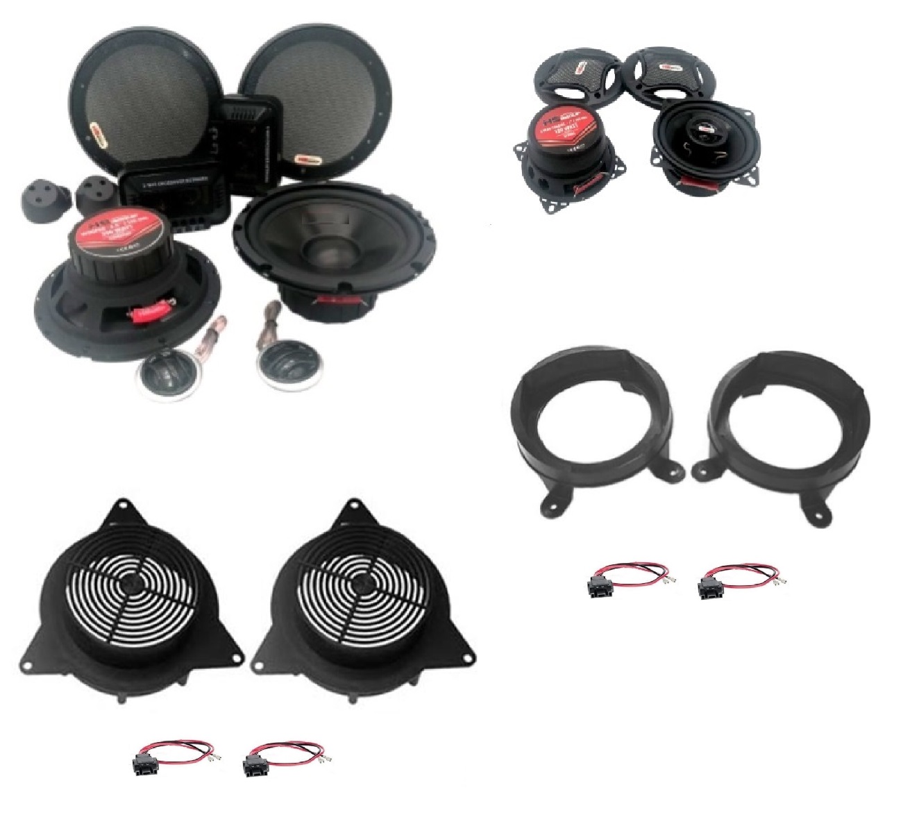 Kit altoparlanti 250W peak per Mercedes ML (W163) serie dal 1997 al 2005