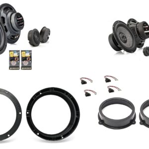 Kit 8 altoparlanti Gladen per Audi Q3 Sportback (F3N) serie dal 2019 Anteriori e Posteriori