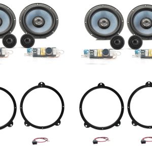 Kit 8 altoparlanti Gladen / Mosconi per BMW serie 3 E46 Sedan Anteriori e Posteriori