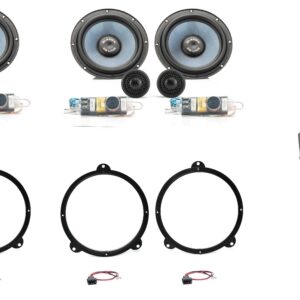 Kit 8 altoparlanti Gladen + amplificatore Mosconi per BMW serie 3 E46 Sedan