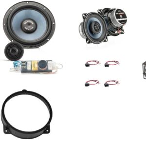 Kit altoparlanti Gladen + amplificatore Mosconi per Mercedes CLK Class (W208)