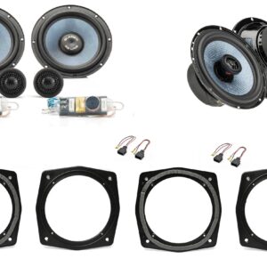Kit 6 altoparlanti Gladen / Mosconi per Mitsubishi L200 3° serie dal 1996 al 2005 Anteriori e Posteriori
