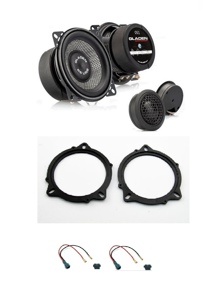 Kit 4 altoparlanti + adattatori per Gladen Mosconi per BMW Serie 1 modello F20